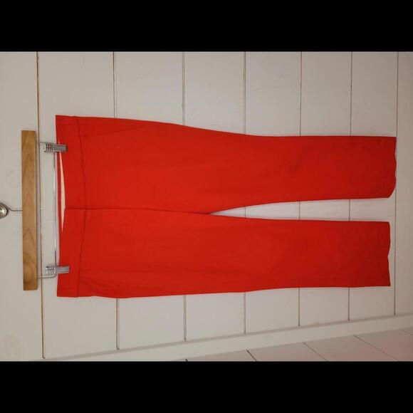 J CREW Size 4 red crop dress pants - Picture 1 of 5